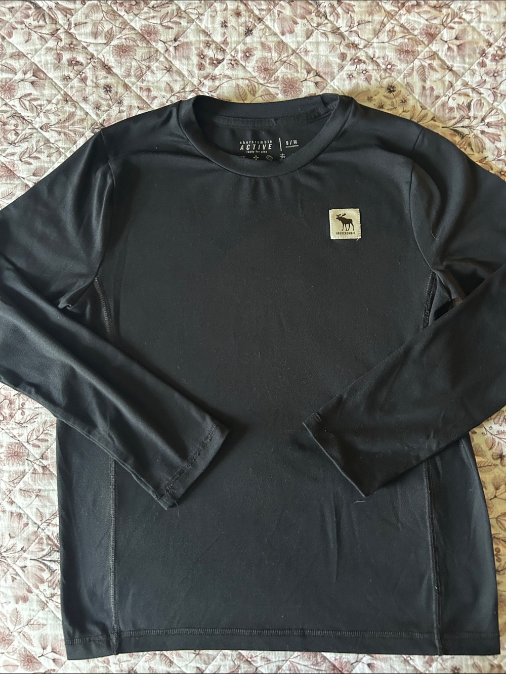Boys Long Sleeve Crew Neck Shirt - Green, Black, Teal Mix size 9/10 - Picture 8 of 10